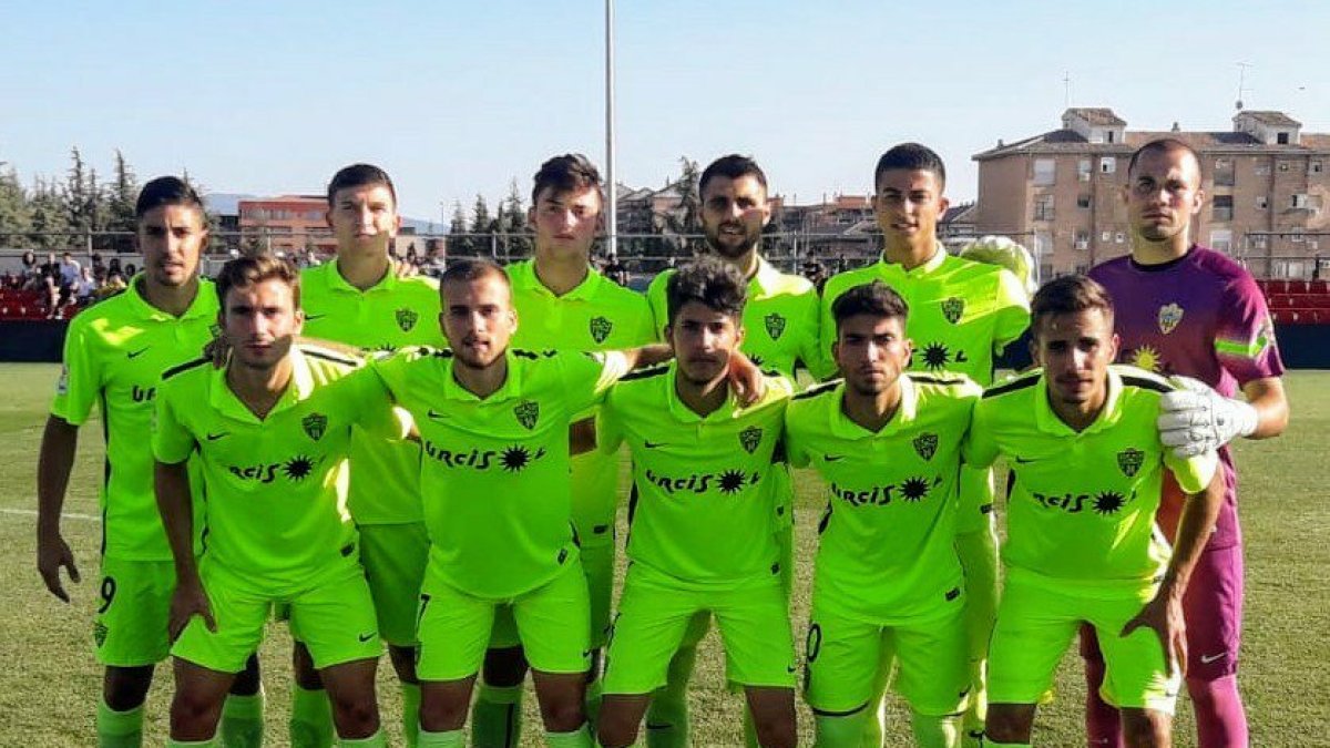 El once del Almería B.