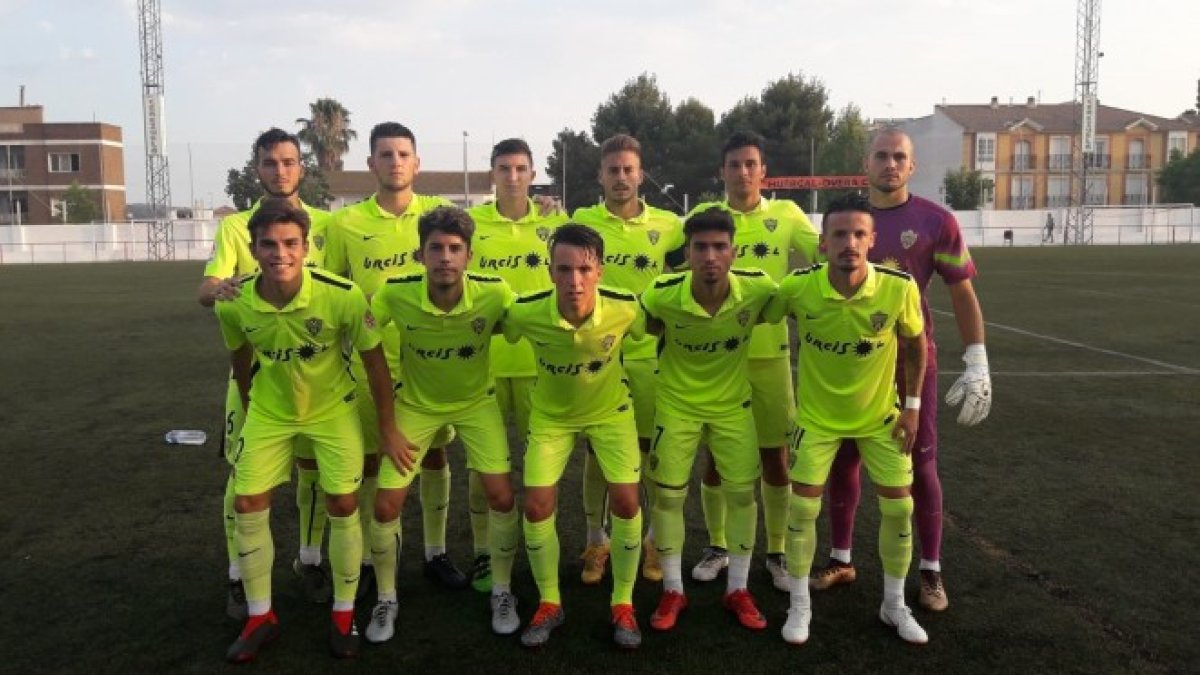 Los canteranos del Almería en El Hornillo.