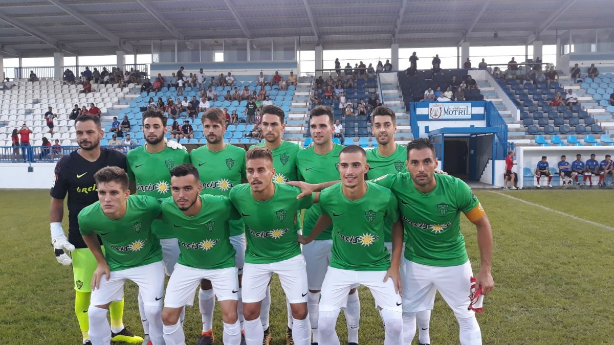 El once del Almería en Motril.