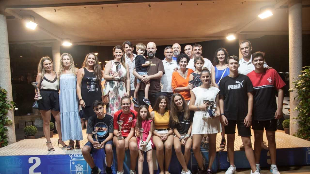 Uno de los podios de diferentes deportes.