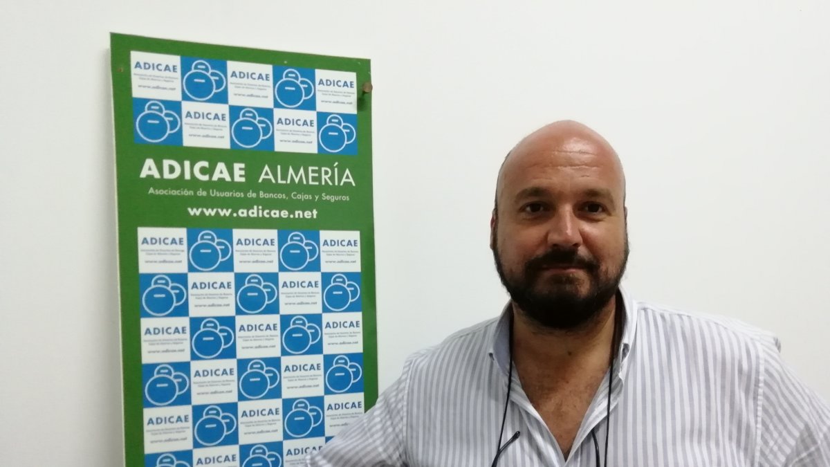 Borja Martín, presidente de Adicae en Almería
