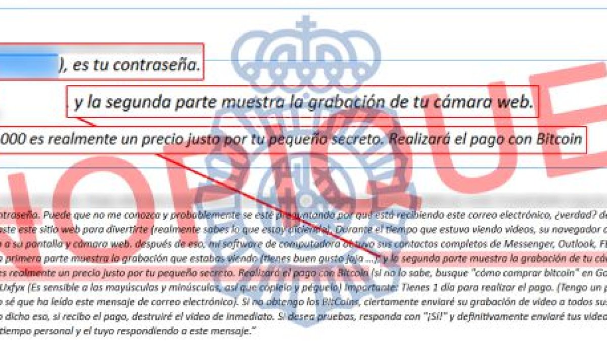 Los extersionadores piden entre 400 y 2.900 dólares según la Policía.