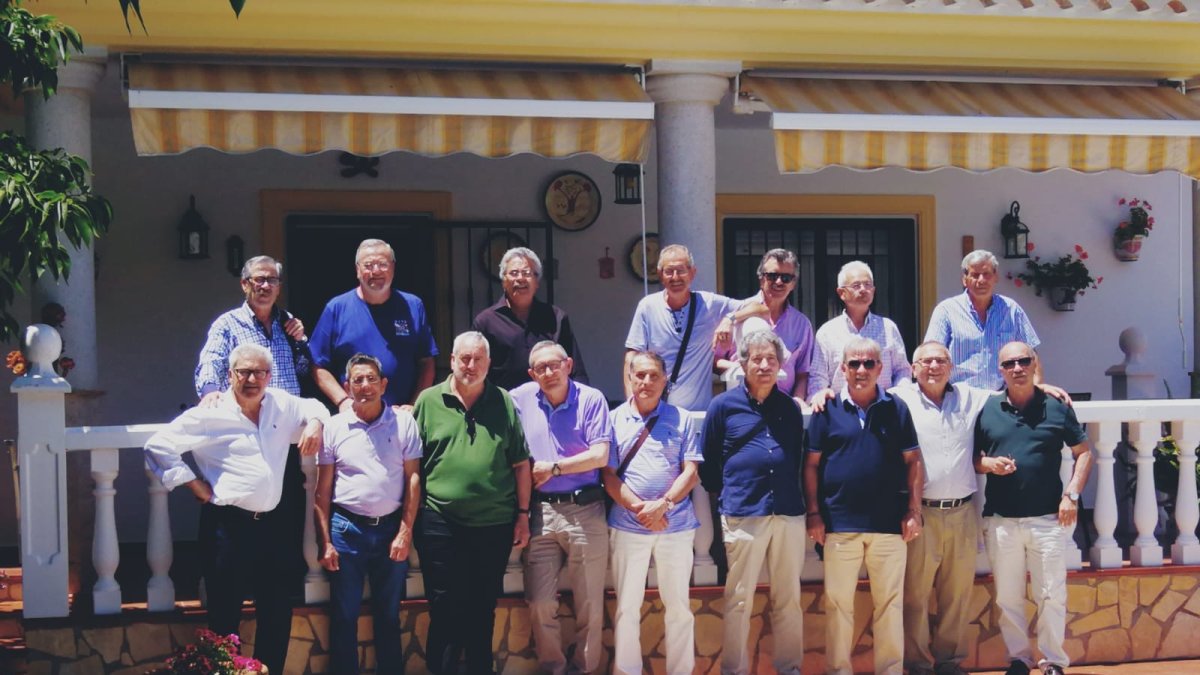 Reencuentro de los integrantes del grupo ‘Albox 63’ que este año ha tenido lugar en Lubrín.