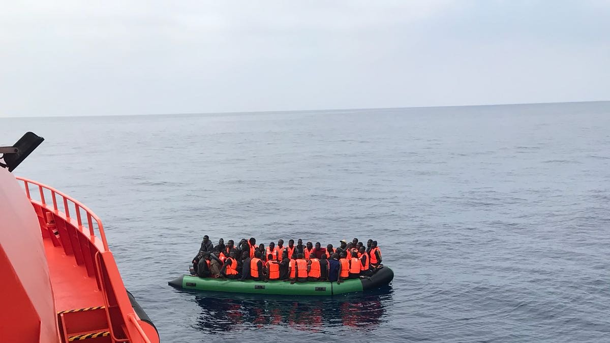 Rescate de migrantes.