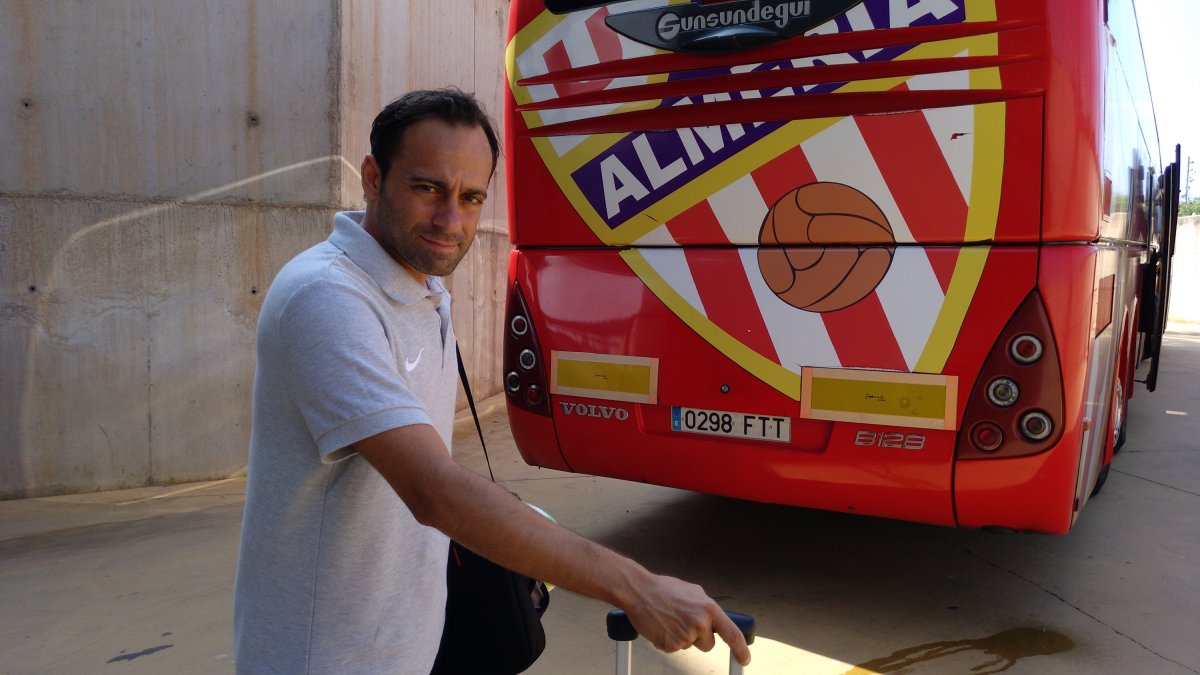 Fran antes de viajar a Cádiz.