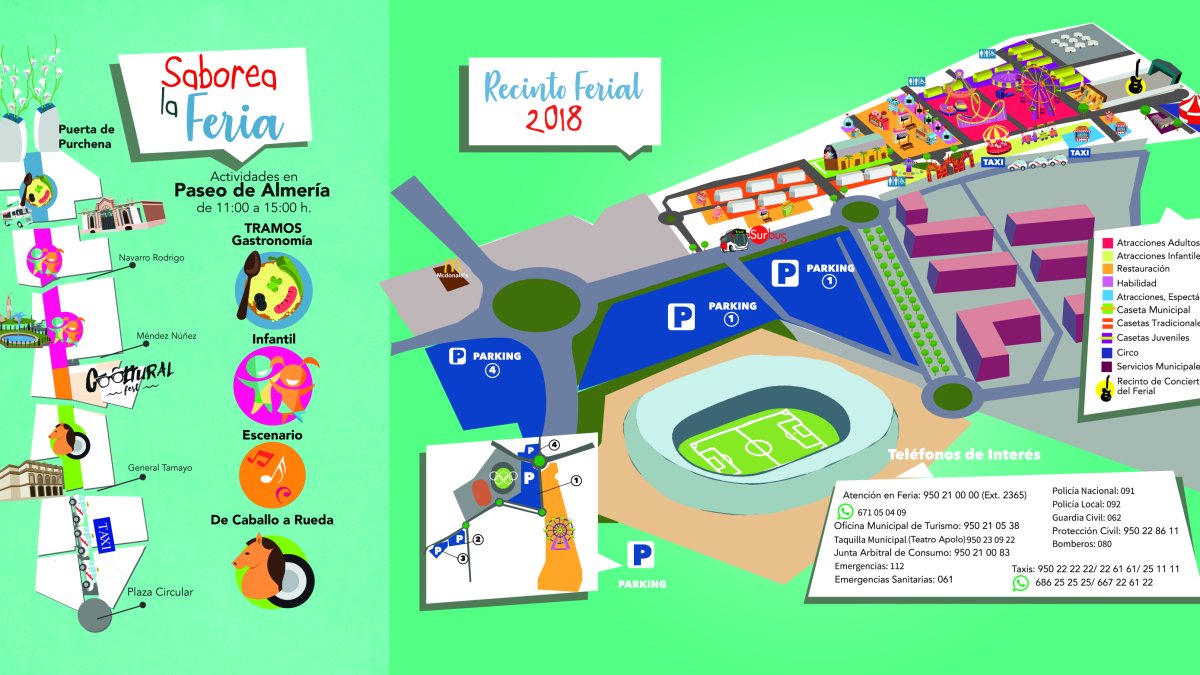 Lugares clave para disfrutar de las actividades de la Feria de Almería.