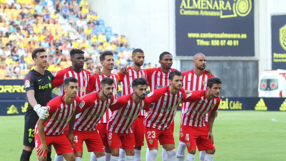 El primer once del Almería esta temporada.