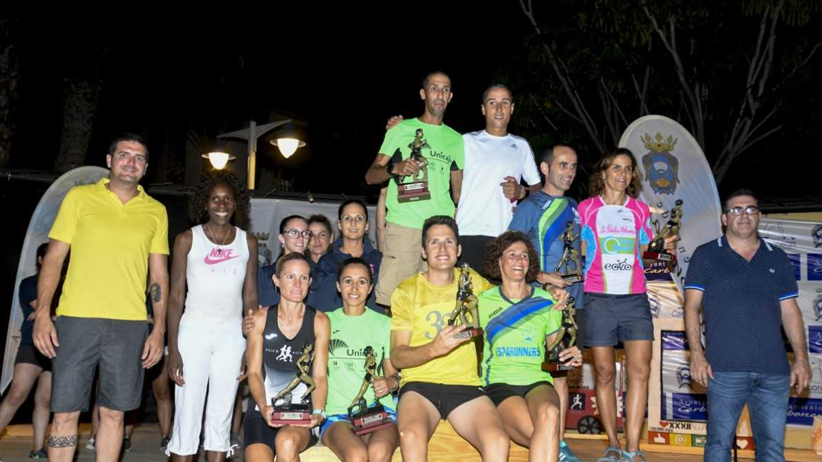 El podio final de la gran carrera.