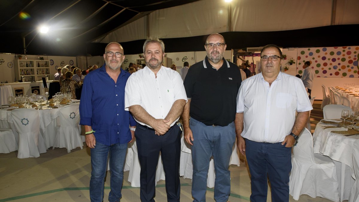 José Luis Heredia, Juan Fernández, Miguel Borra y Paco Iglesias.