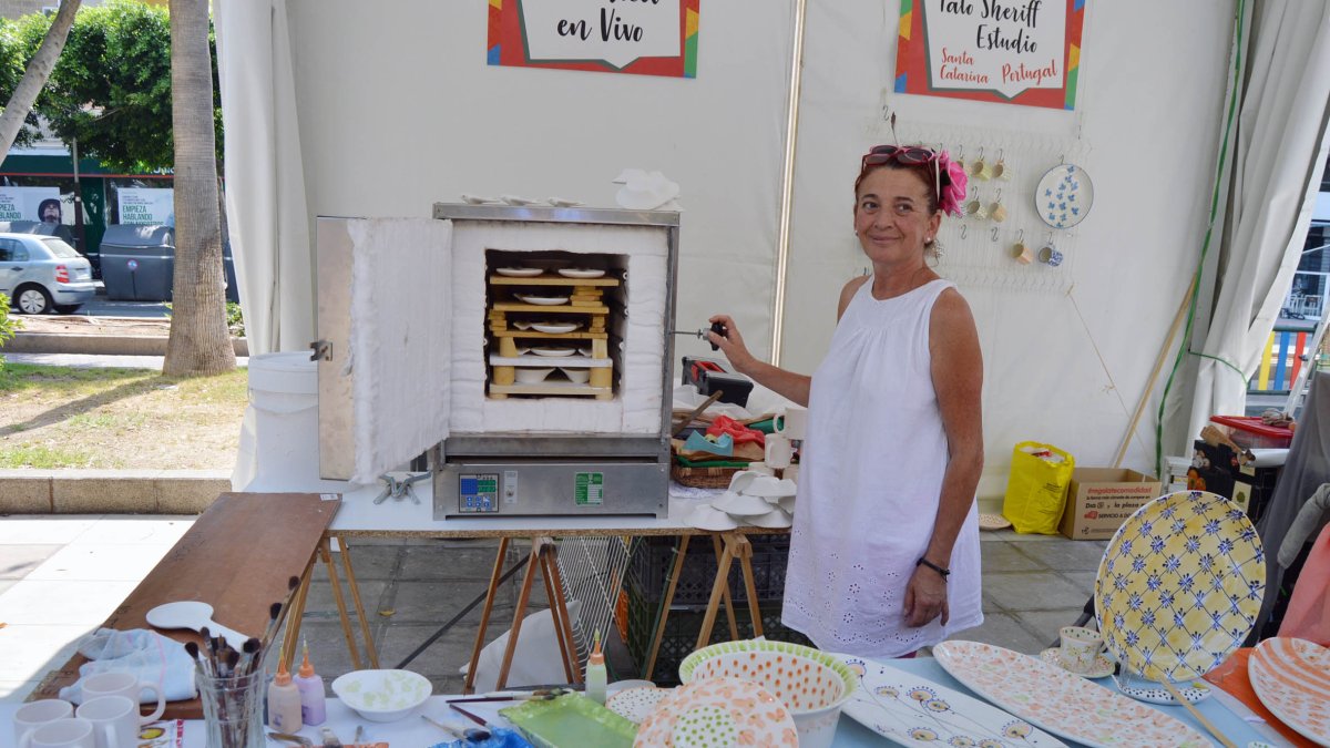 Tato Sheriff es la artesana que ha impartido los talleres.