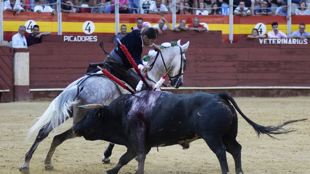 La joven amazona francesa se ganó al público por la viveza de su monta y su resolución mostrada en sus dos actuaciones.