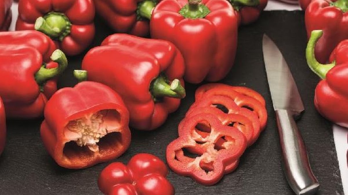 El pimiento California es uno de los productos de referencia del campo almeriense.