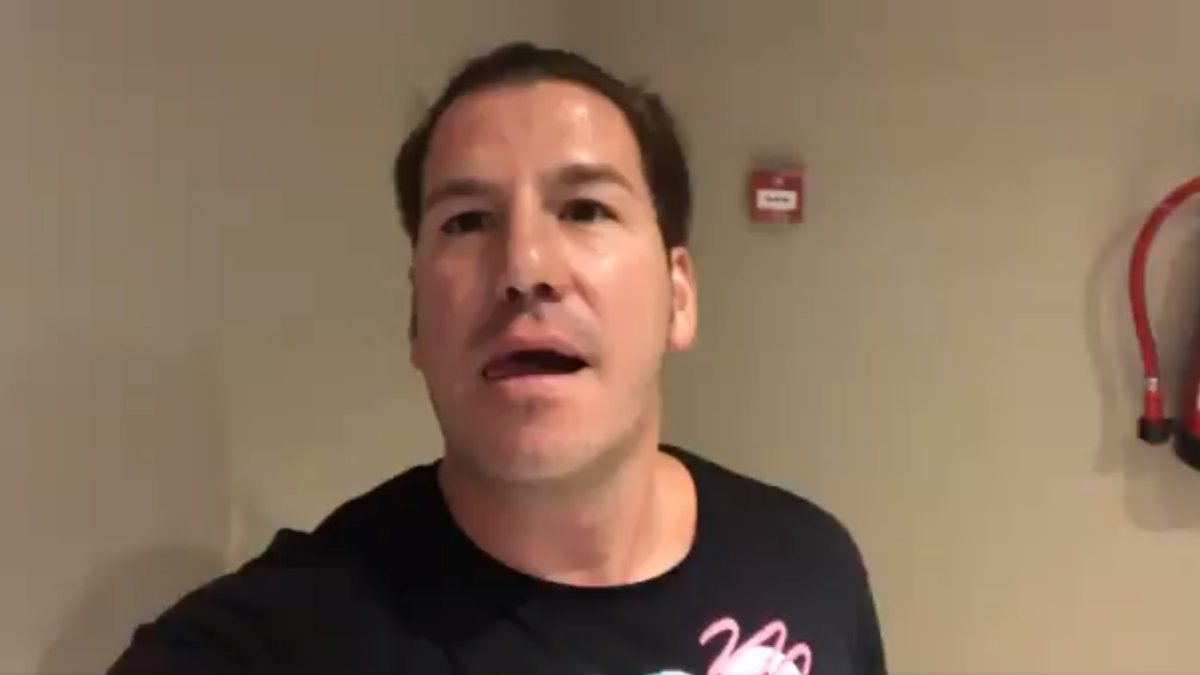 Lucas González, en una captura del vídeo que ha difundido en Twitter.