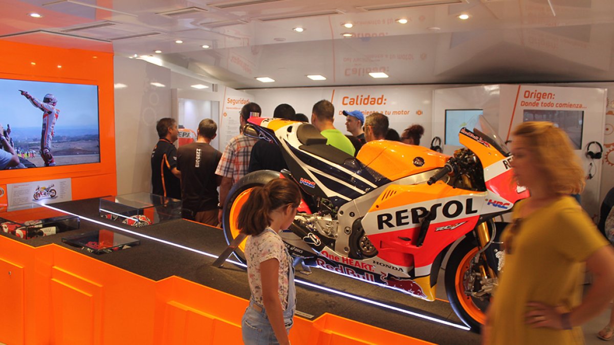 Con esta moto, Marc Márquez se proclamó seis veces Campeón del Mundo de Moto GP.