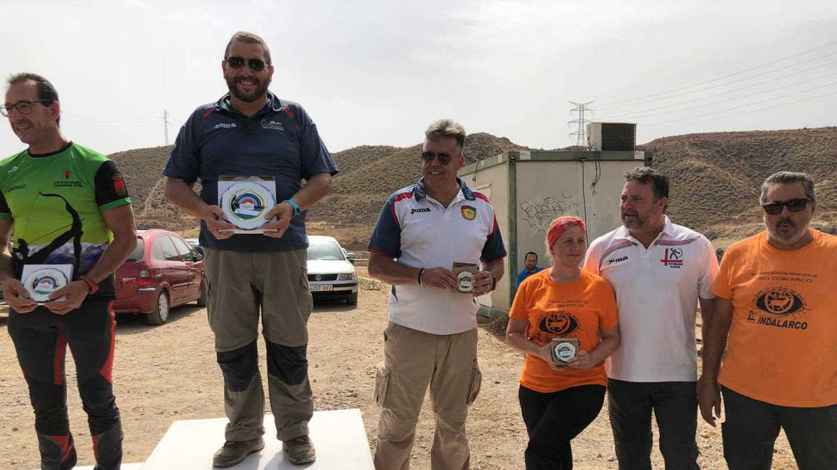 El podio de los vencedores.