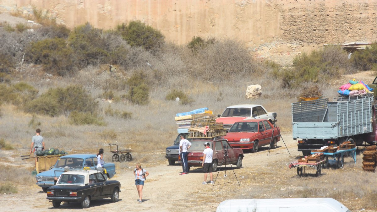 Rodaje de \'Wonder Woman 1984\', este jueves en el entorno de la Alcazaba de Almería.
