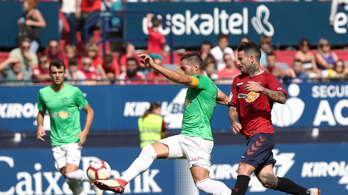 Andoni López no tuvo su mejor día con el Almería.
