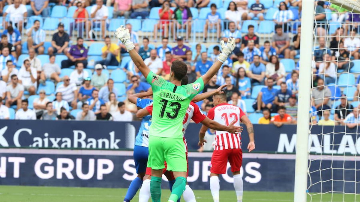 Una jugada del partido.