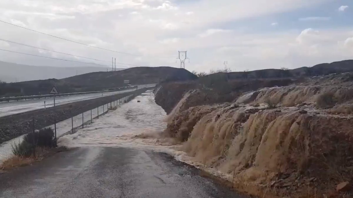 Imágenes de las tormentas esta tarde. Foto: @josestormchaser