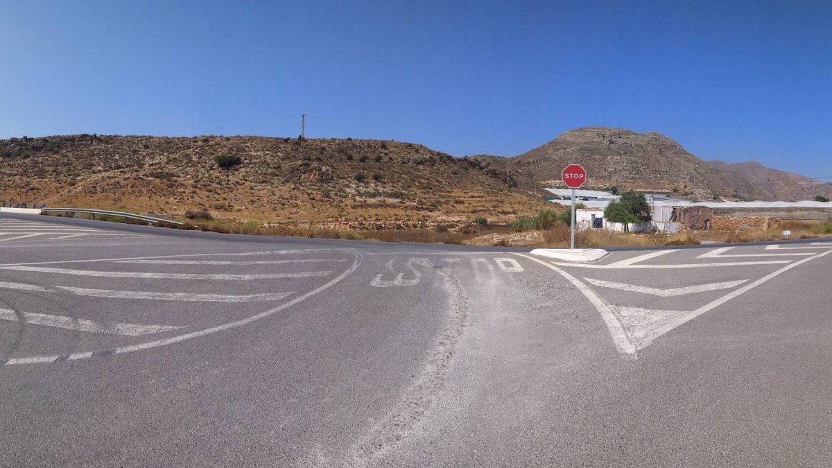 Carretera por la que circulan los peregrinos.