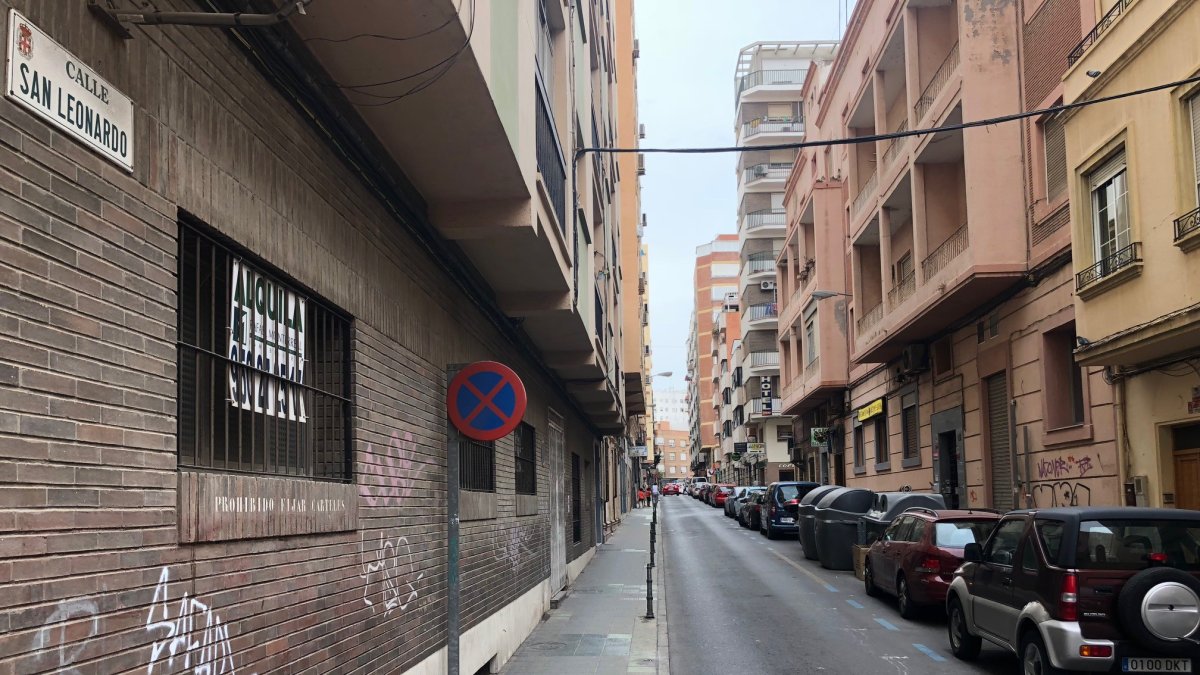 Imagen actual de la calle San Leonardo