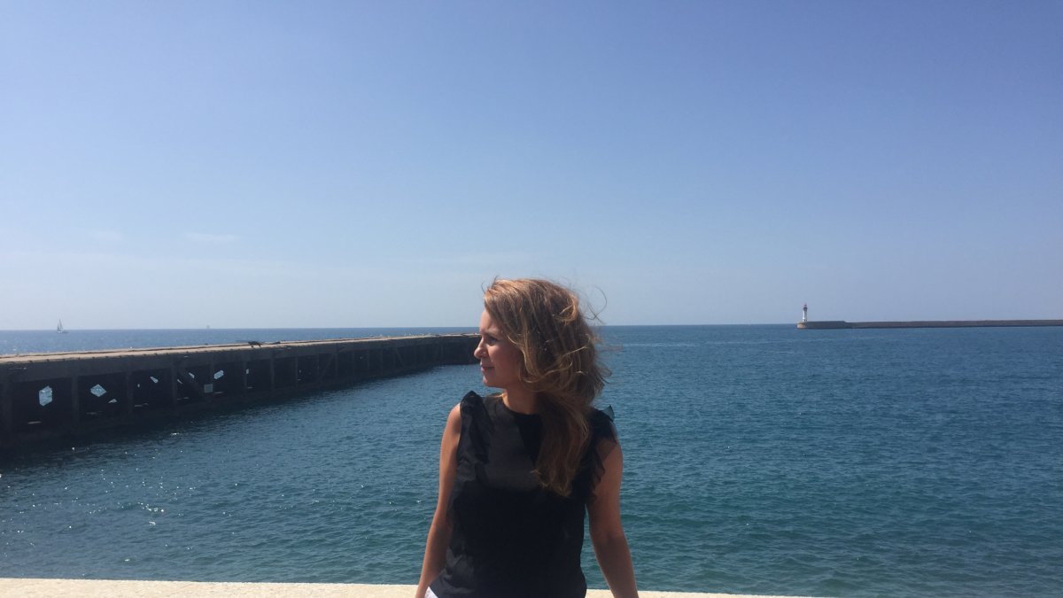 Ruth Becerro junto al Cable Francés, instantes después de la entrevista.