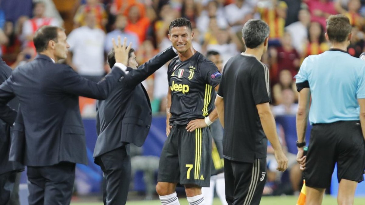 Cristiano Ronaldo fue expulsado en el minuto 29.