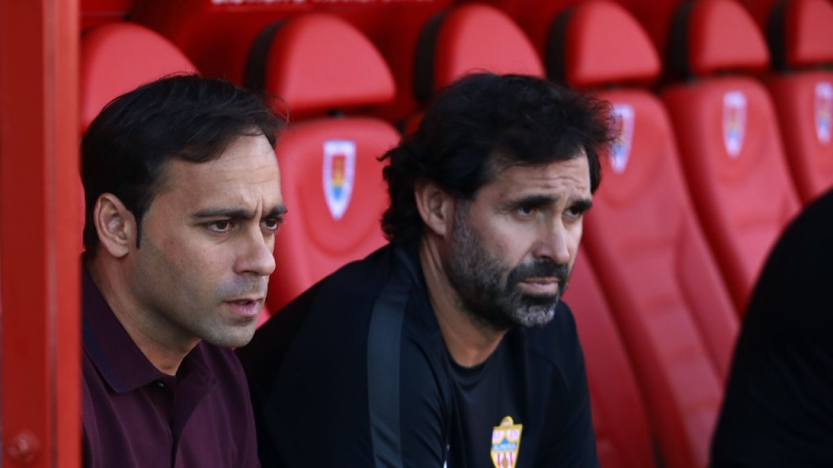 Fran con su ayudante Jesús Muñoz.