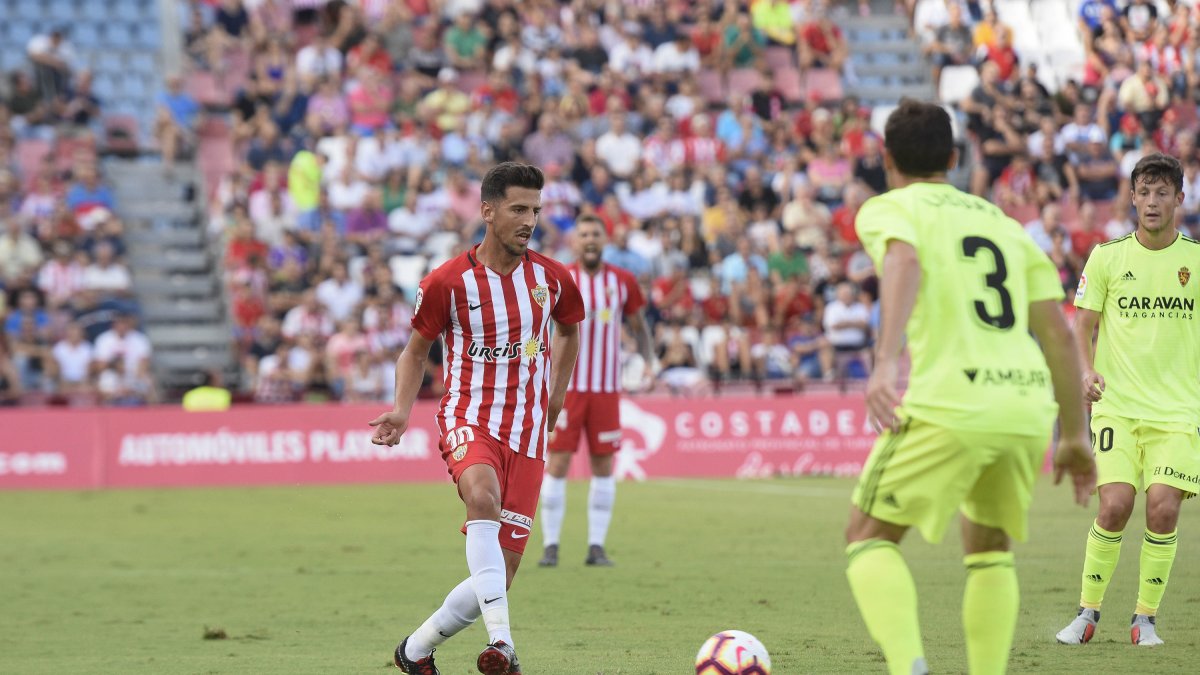 Juan Carlos Real en el Almería - Zaragoza.