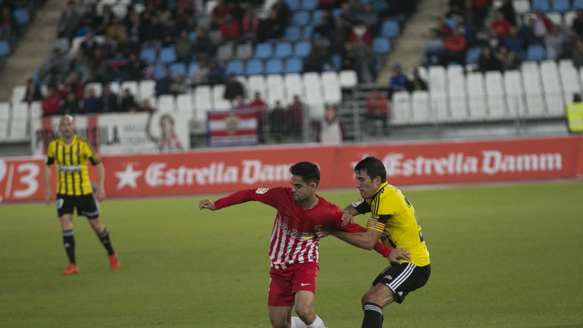 Fran Rodríguez en el partido de la pasada Liga frente al Real Zaragoza.