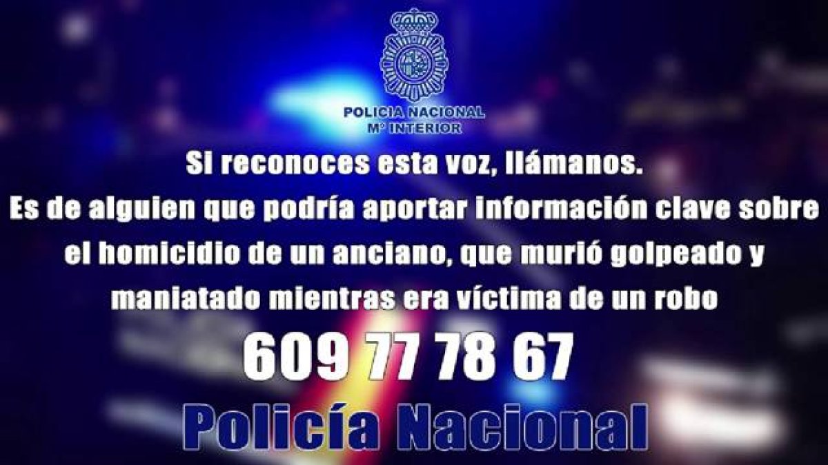 Imagen difundida por la Policía Nacional.