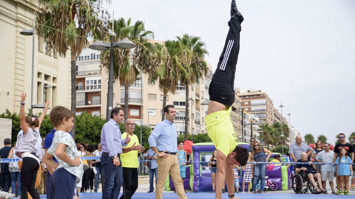 El alcalde en Mueve la Calle de 2017.