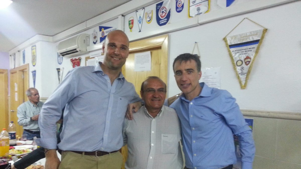 Samper, el delegado Rafael Martínez y Borbalán.