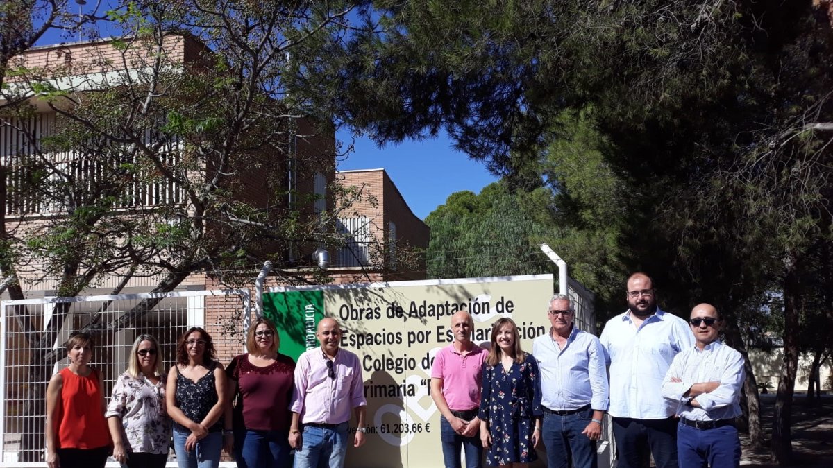 Visita de la delgada al CEIP Príncipe Felipe.