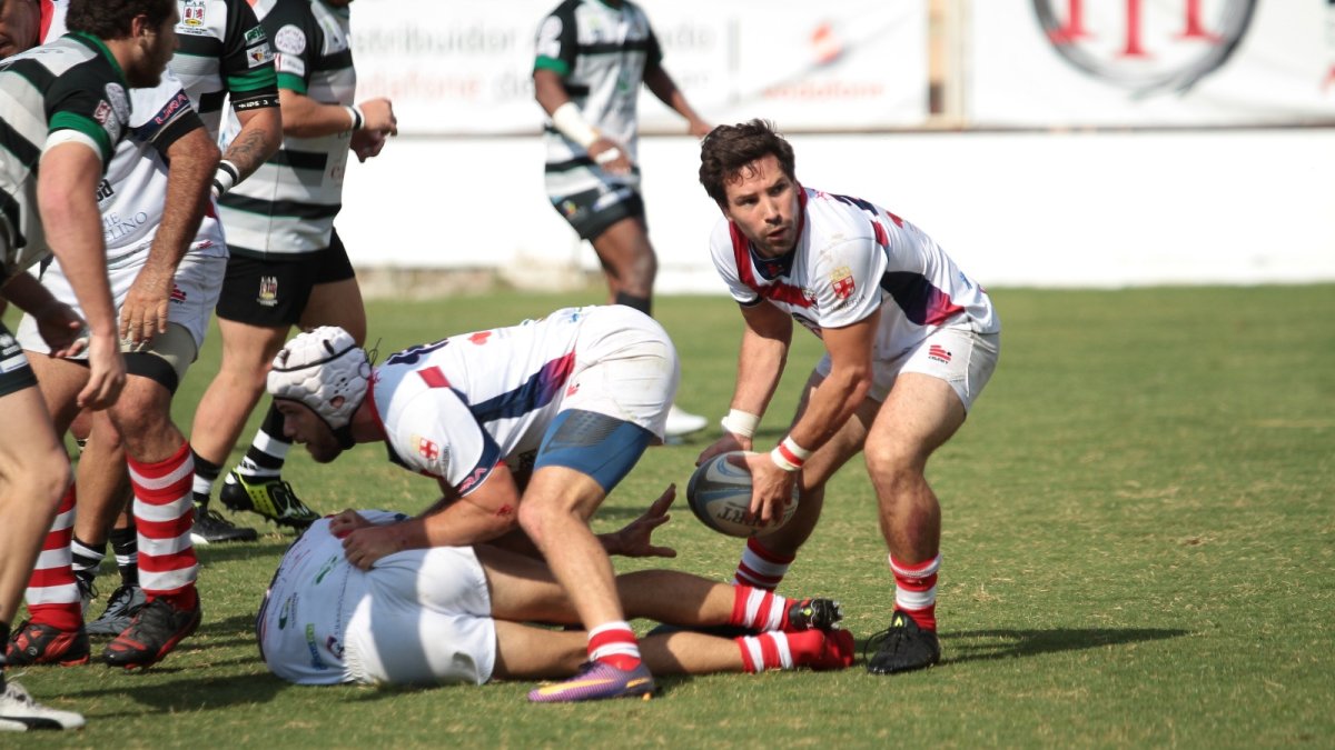 Una jugada del partido.