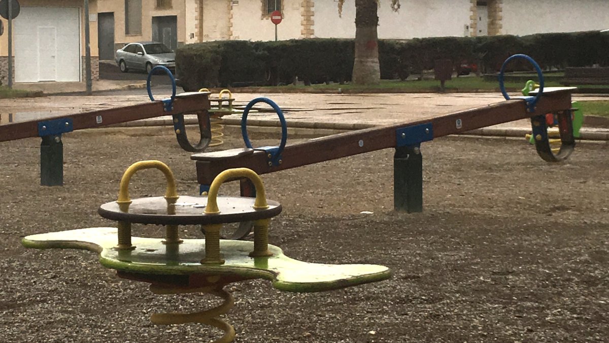 Zona de juegos infantiles en San María del Águila.