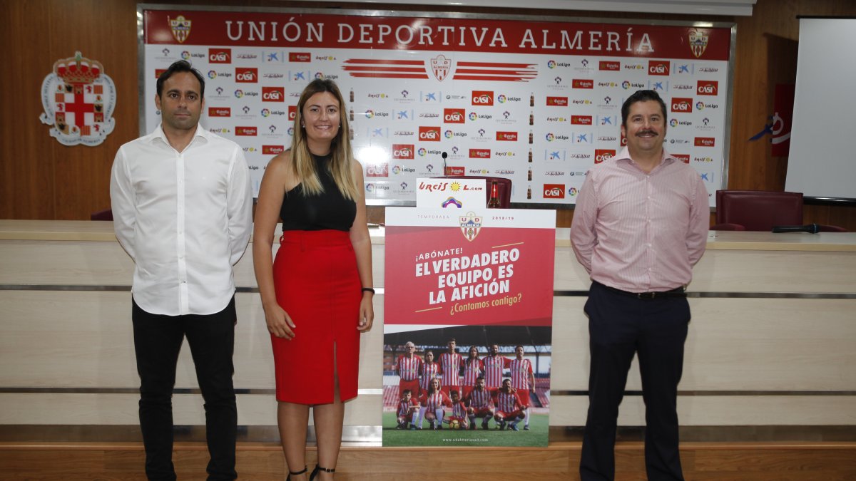 Fran Fernández en la puesta de largo de la campaña de abonados.