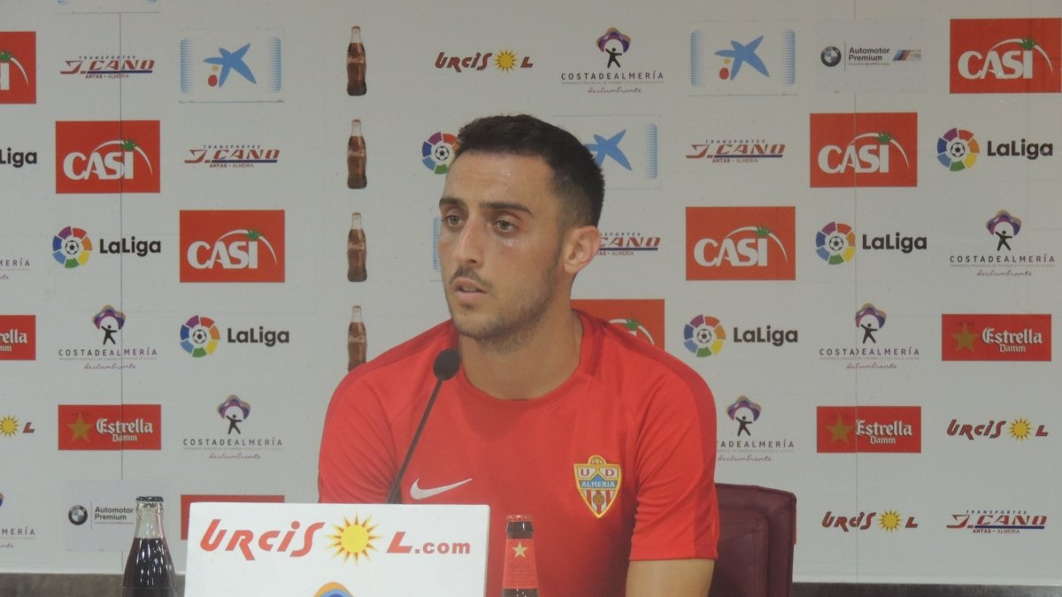 Aguza, este miércoles en rueda de prensa.