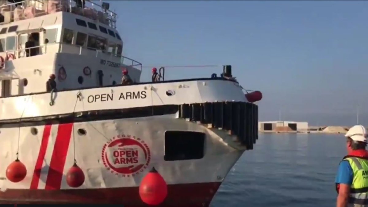 Llegada del barco de Proactiva Open Arms a Motril