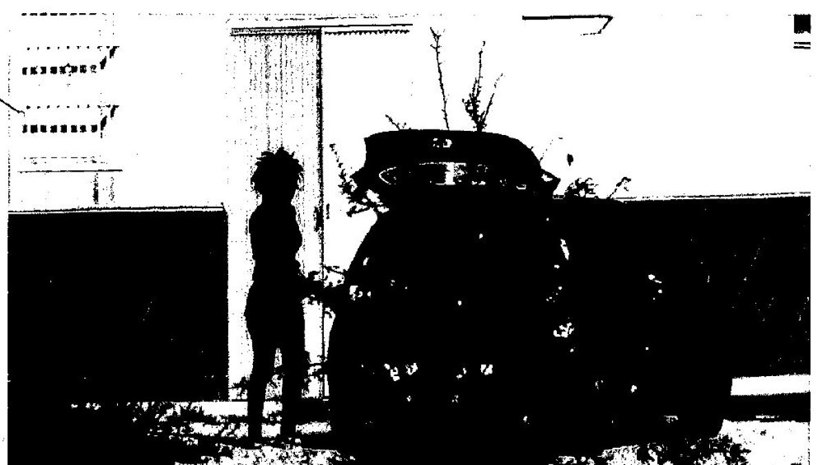 Imagen de la acusada en Rodalquilar el día del hallazgo del cuerpo