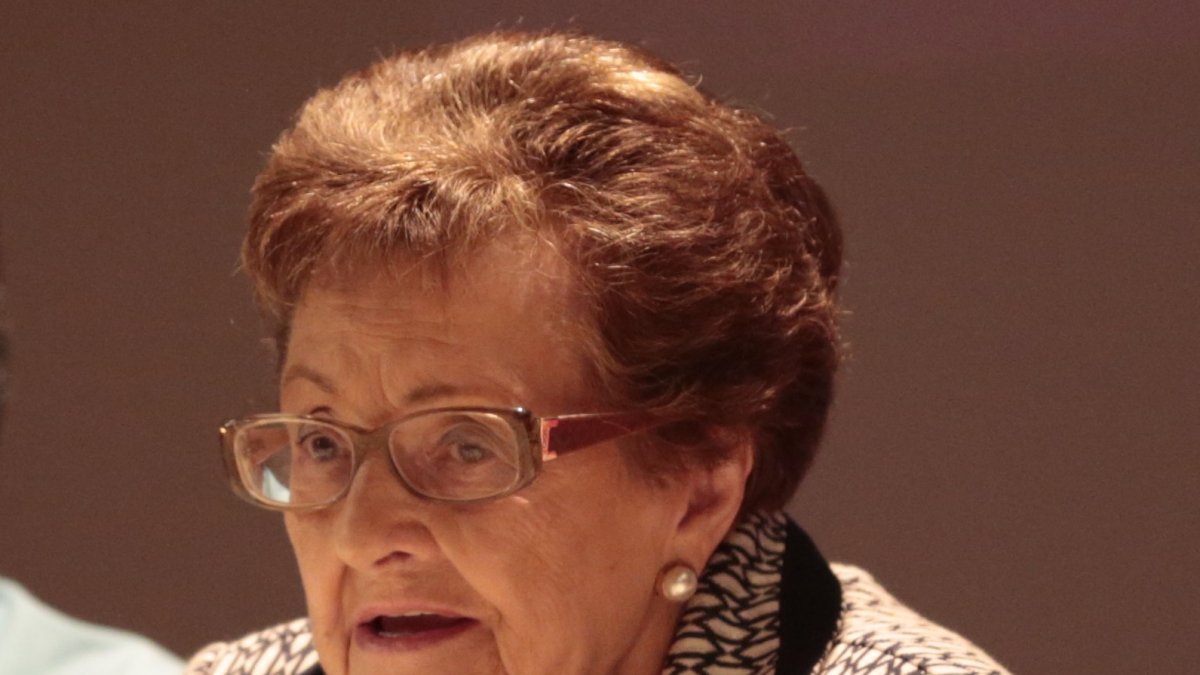 Consuelo Jordá, durante la presentación de su libro de recetas de toda la vida.