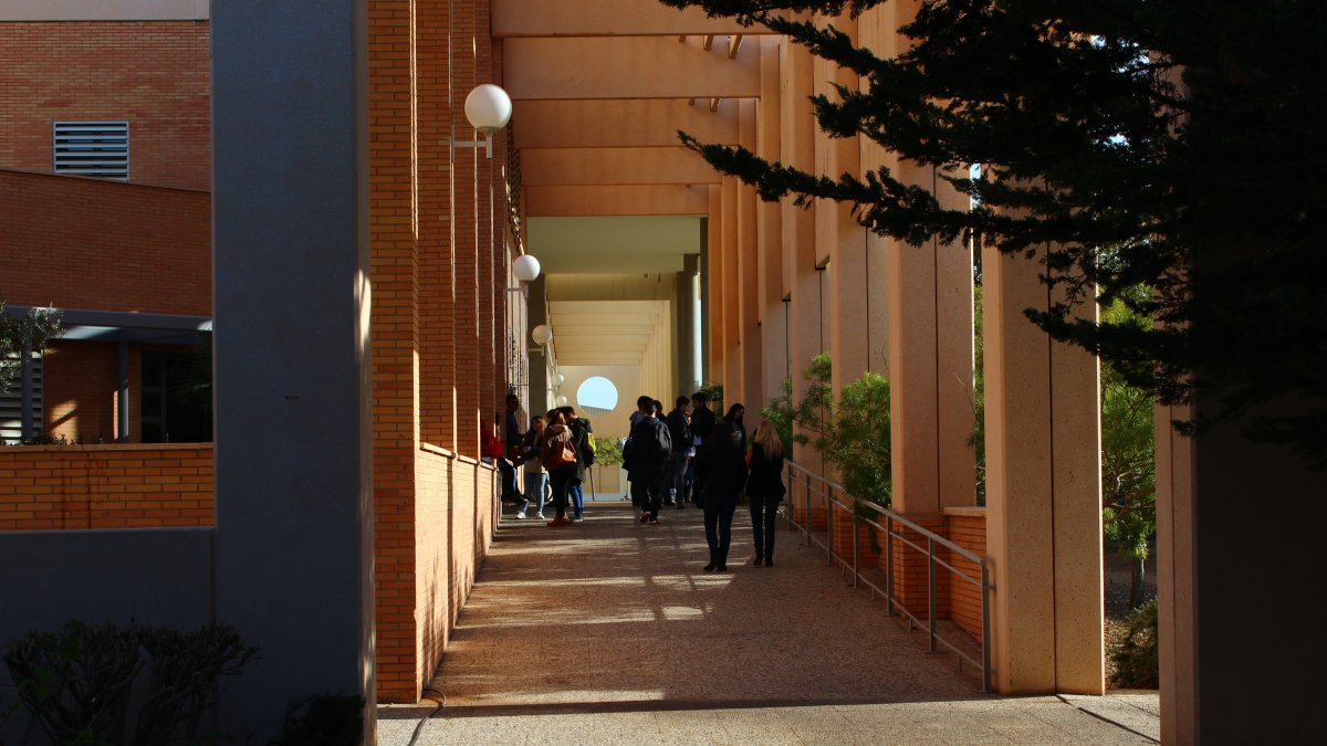 Estudiantes en la UAL.