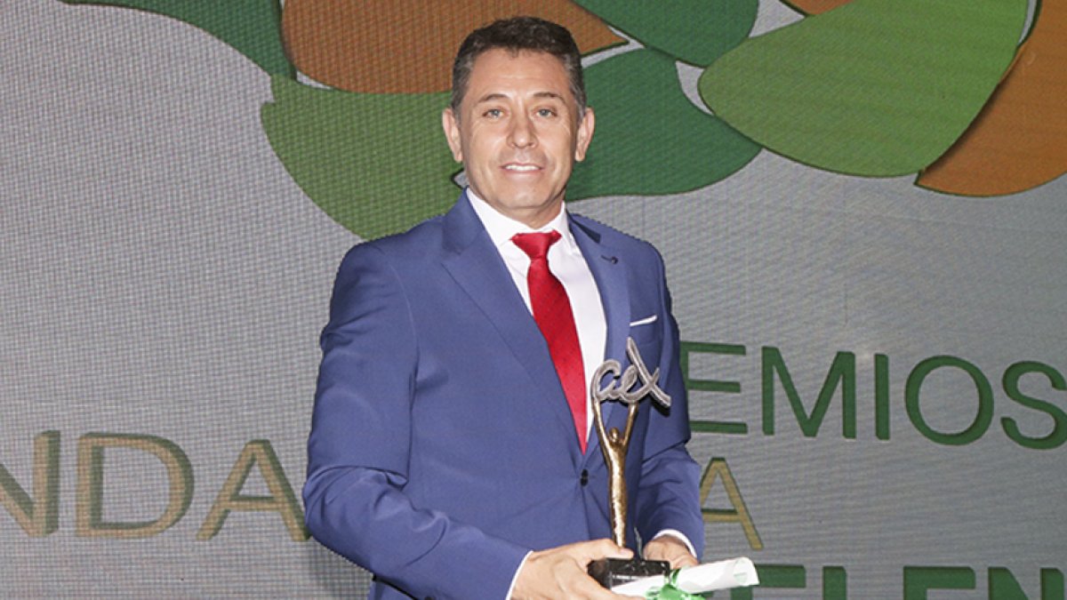 Francisco Belmonte, presidente de Biosabor, con el Premio