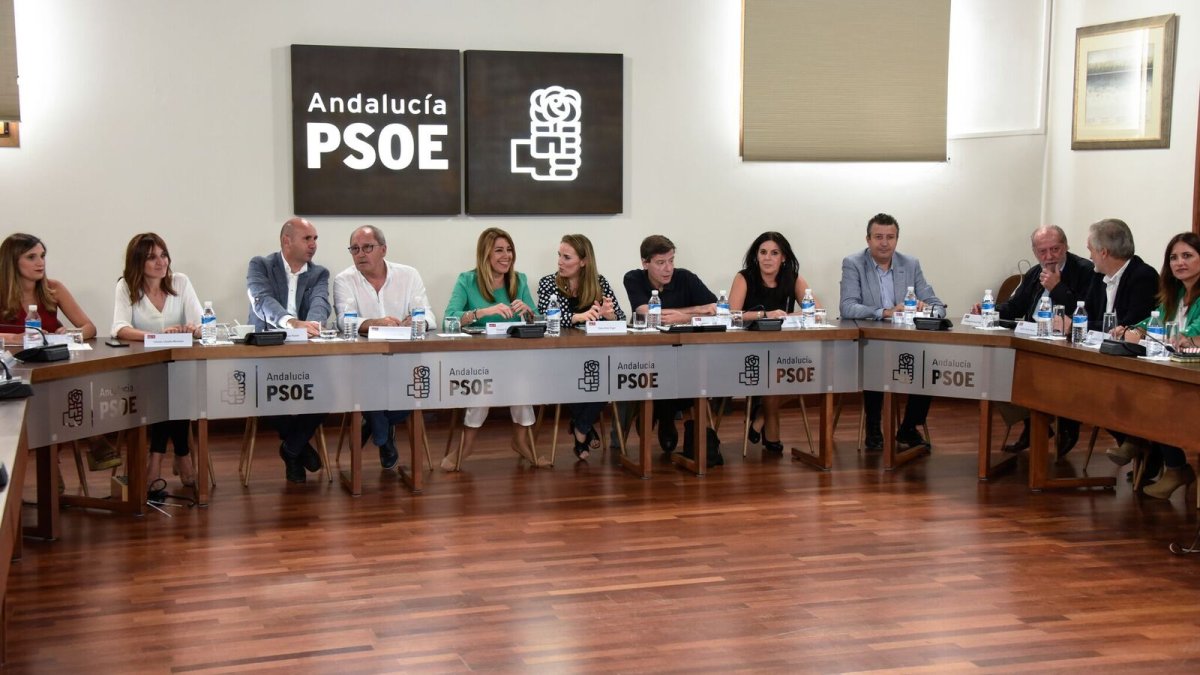 Reunión de la Ejecutiva del PSOE andaluz.