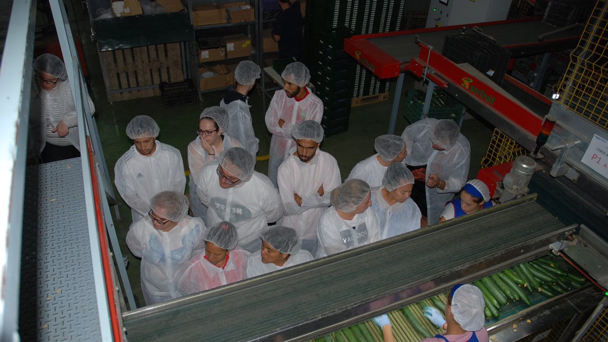 Alumnos del programa de Cruz Roja en Agroponiente