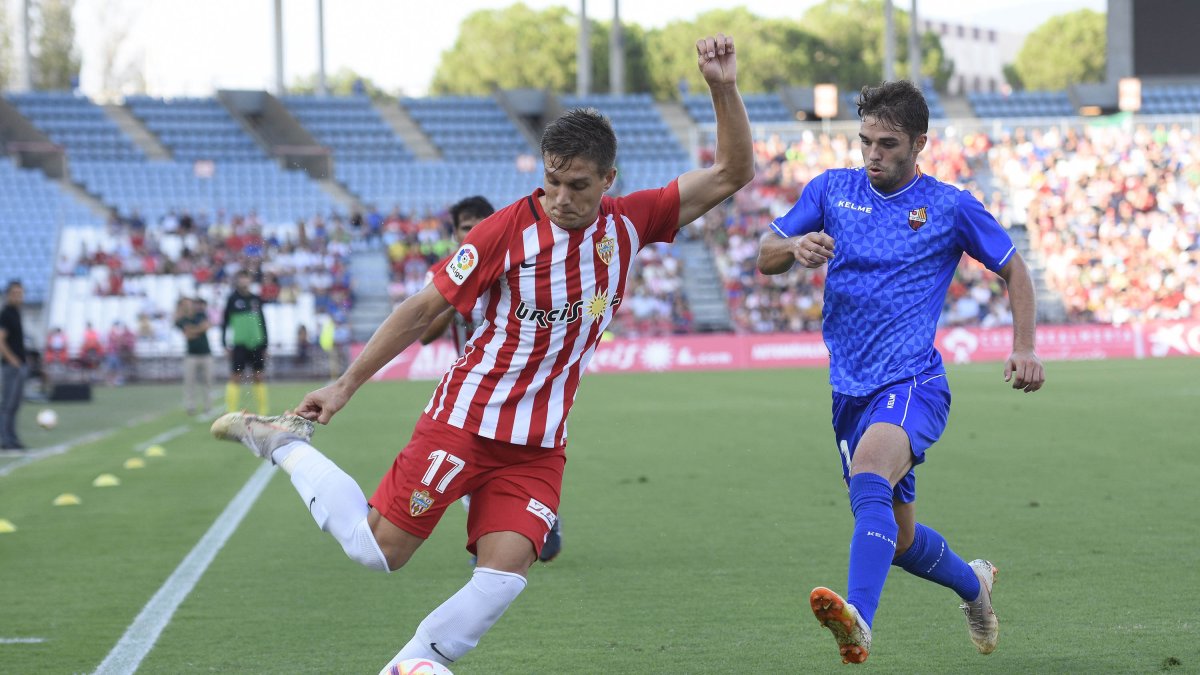 Corpas en el partido ante el Reus en Liga.