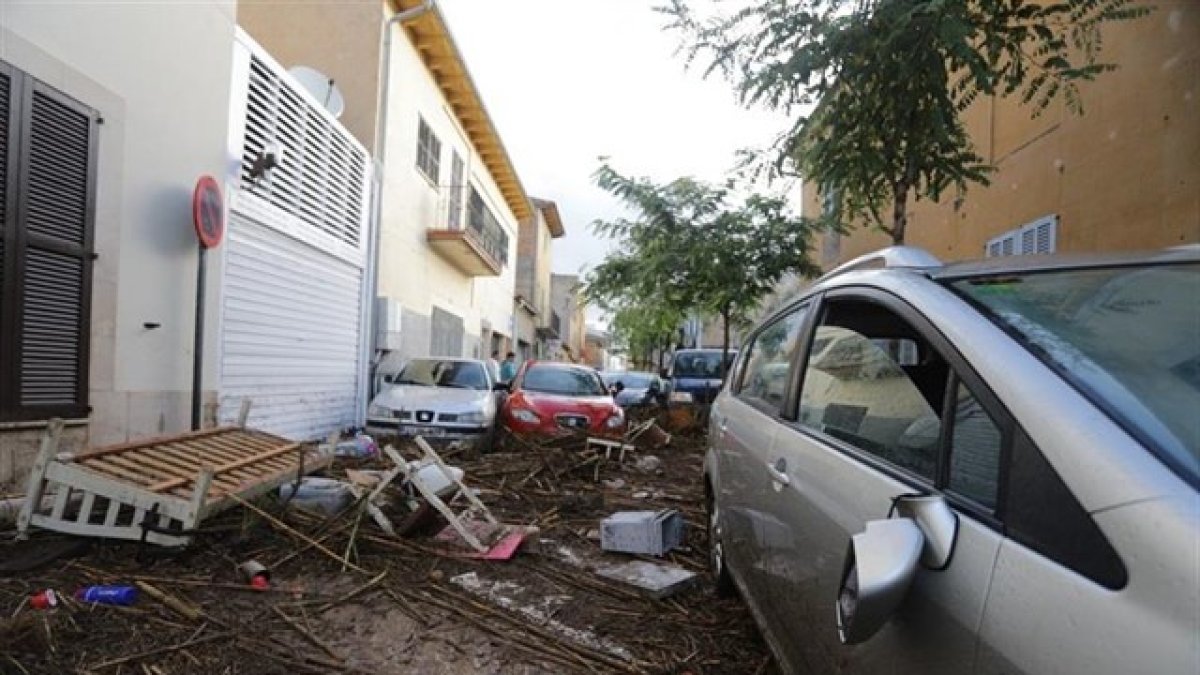 Efectos de las lluvias en Mallorca (Foto: 112).