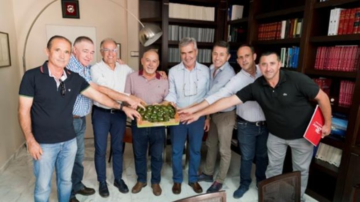 Los promotores de esta nueva alianza empresarial en el campo almeriense.