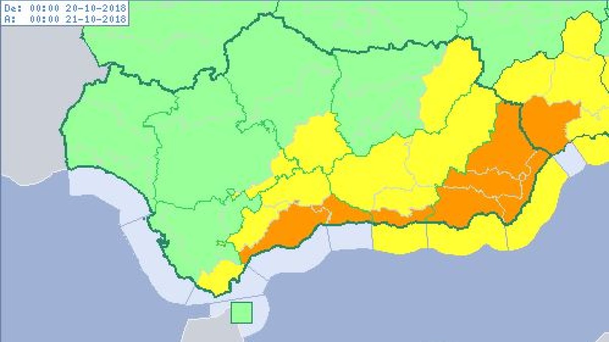 Mañana toda la provincia estará en alerta naranja.