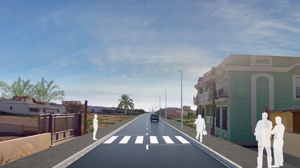 Infografía de cómo quedará la calle.